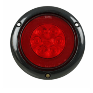FARO POSTERIOR 6 LED GLO ROJO 4''BIVOLT