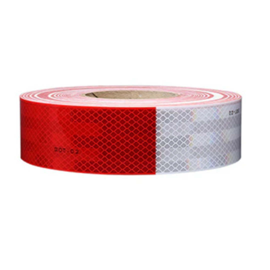 CINTA REFLECTIVA 3M ROJO,BLANCO X METRO